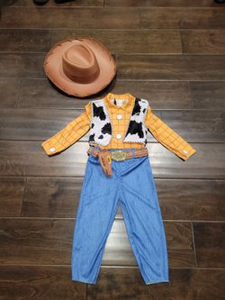 Woody Toy Story Halloween Costume Toddler Size 3-4T