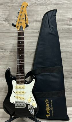 Vintage 1980’s Lotus Black Electric Guitar (PO1024900)