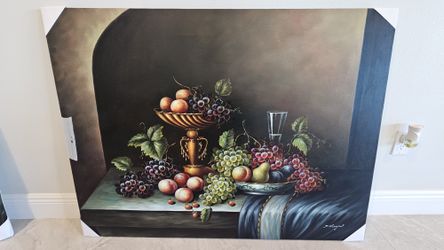 Geniune Oil Painting Signed 36x48 