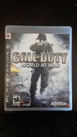 Ps3 call of duty world at war