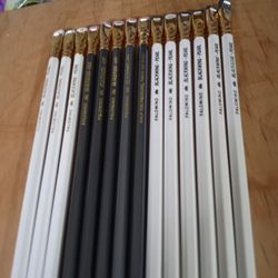 Blackwing pencils All With Trees Logo.  Pearl Gold Lettering Pearl Black Lettering   ,602s Gun Metal