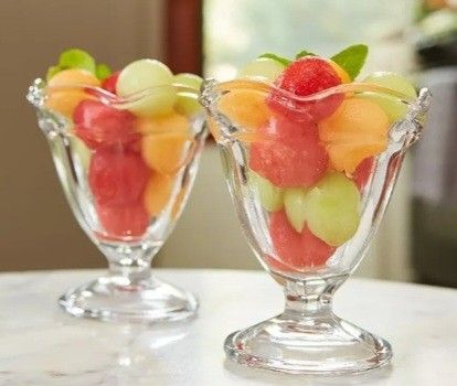 6 Footed Sherbet/ Dessert Glasses