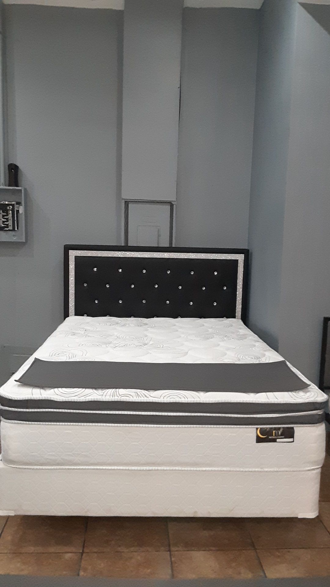 Queen bed with mattress included
