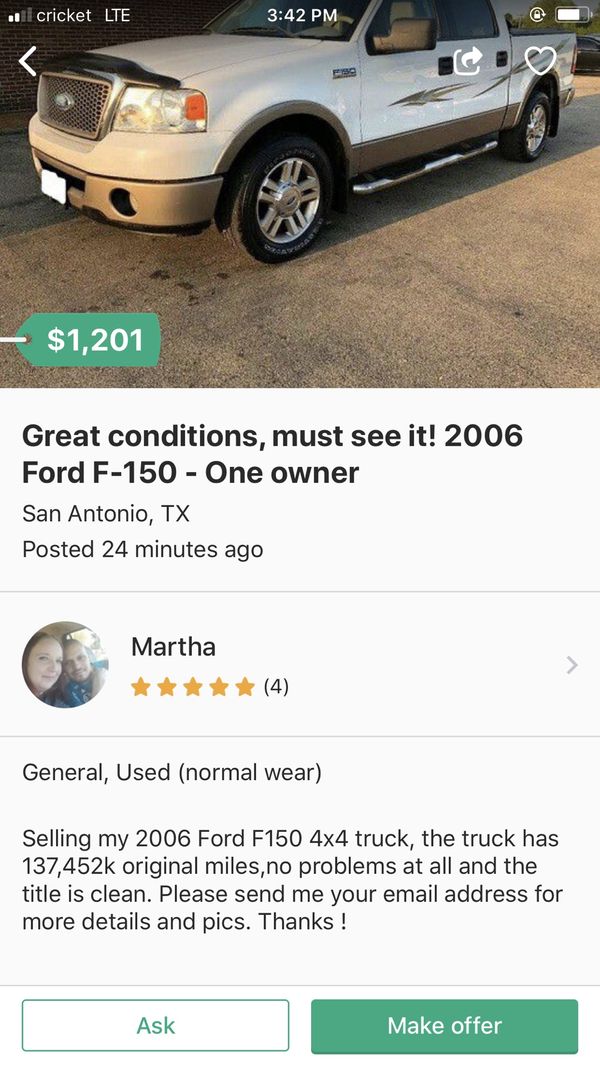 Scam alert for Sale in San Antonio, TX OfferUp