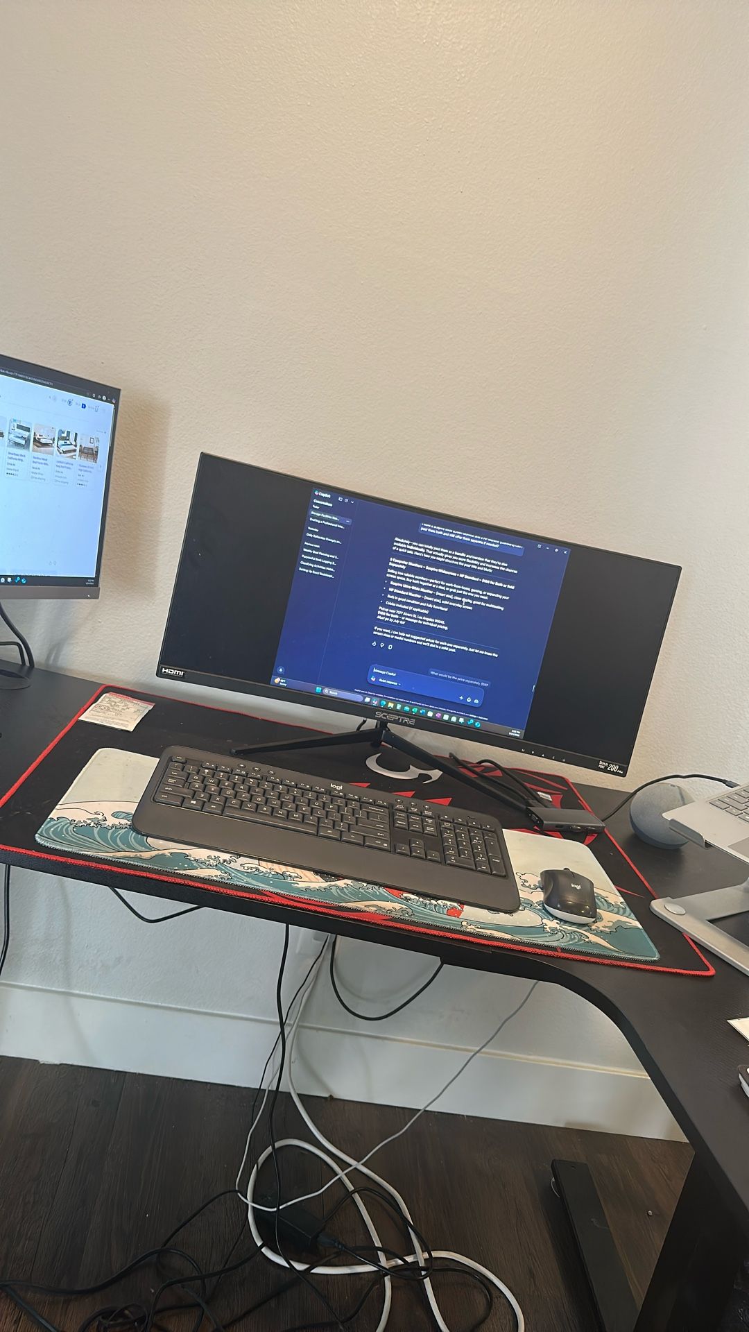 2 Computer Monitors - Sceptre Widescreen + HP Standard - $100for Both or Sold Separately