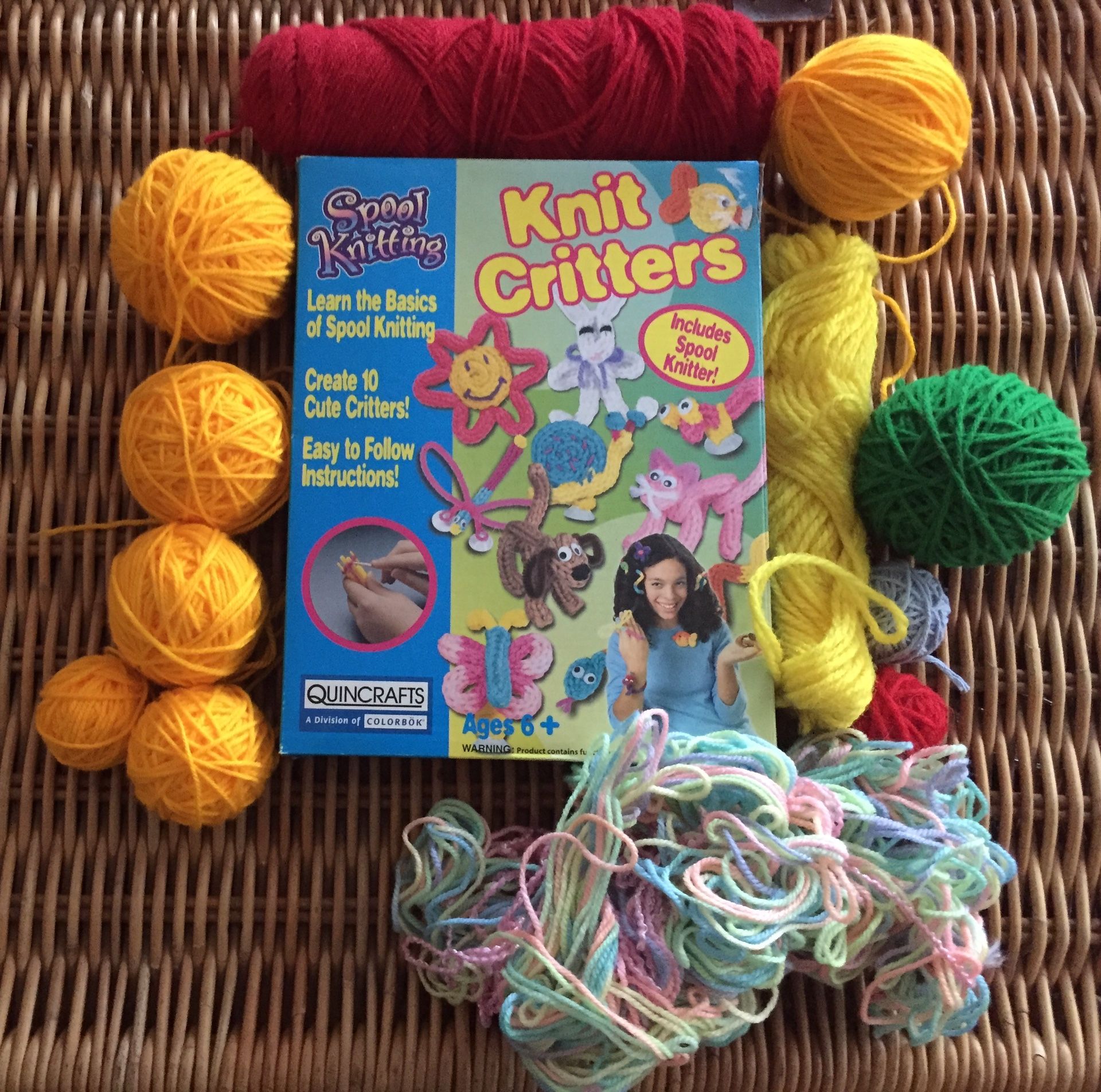 NEW: Knit Critters spool knitting craft kit and extra yarn for Sale in  Sunol, CA - OfferUp