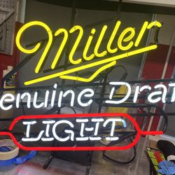 Miller Lite Neon Sign/light