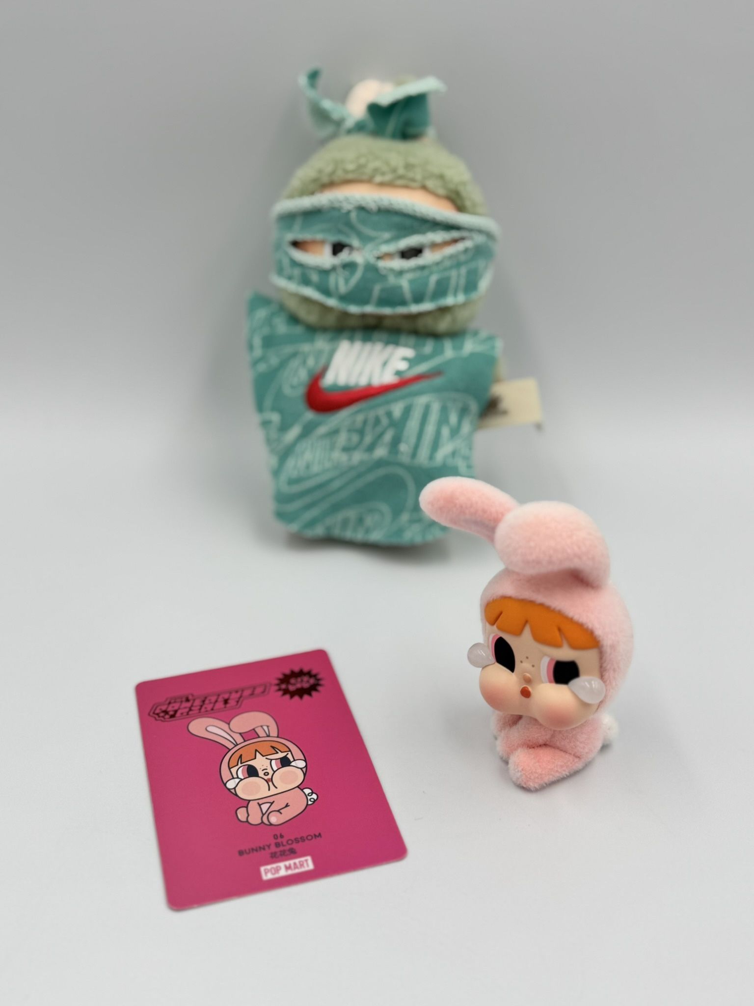 Pop Mart cry baby x The Powerpuff Girls Series - Bunny Blossom Figurine w/ Card