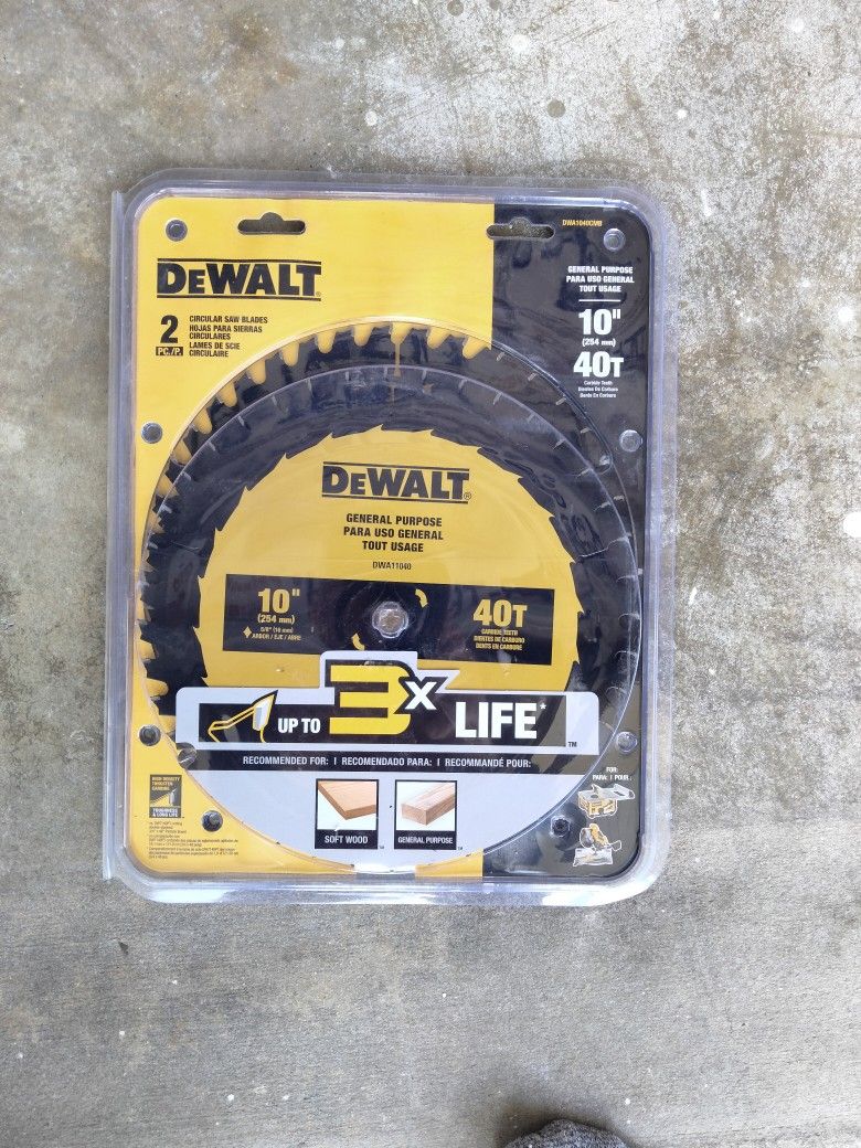 Dewalt 10 Inch Saw Blades