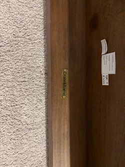 Crate & Barrel Basque Honey Wood Dining Table