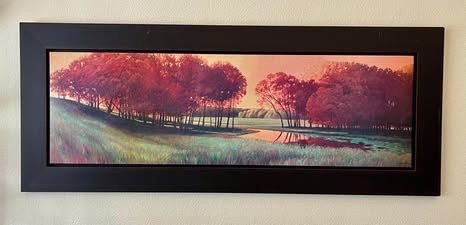 Large Framed Landscape Wall Art