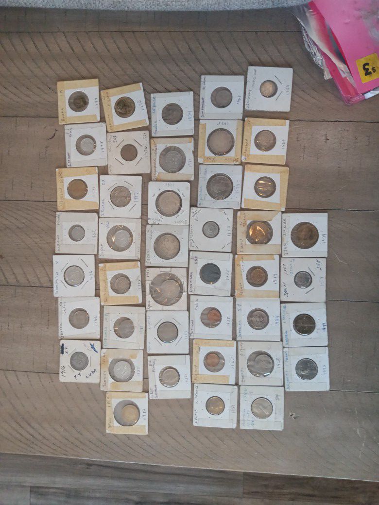 Collection Of Different Coins