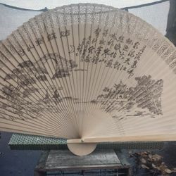 Beautiful Chinese Bamboo Fan With Box