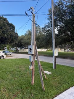 Temporary Power Pole