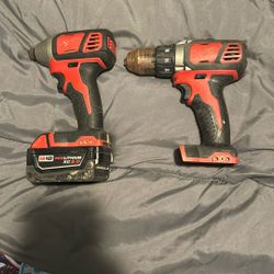 Milwaukee Impact And Drill 