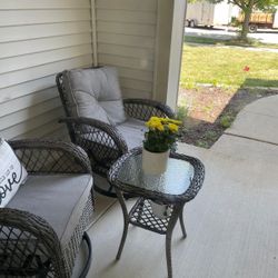 Rolling Chair And Tree