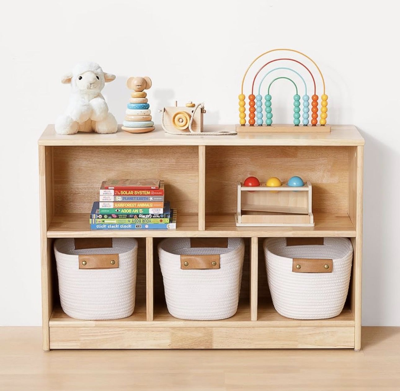 Montessori Rubber Wood Shelf