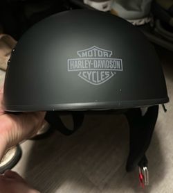 Harley Davidson Half Helmet Size L Matte Black