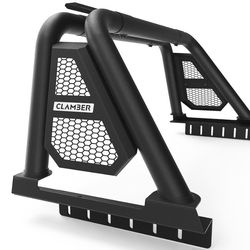 CLAMBER Roll Bar For Mid-Size Pickup Truck Adjustable Sport Bar Chase Rack Compatible With Tacoma, Ranger, Colorado, Canyon, Frontier, Gladiator