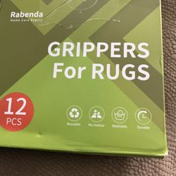  Rug Tape, Non Slip Rug Pads Grippers for Hardwood Floors and Tiles, Reusable Carpet Tape for Area Rugs, Double-Sided Adhesive Rug Stick