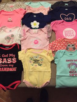 3-6 months onesies all for $20