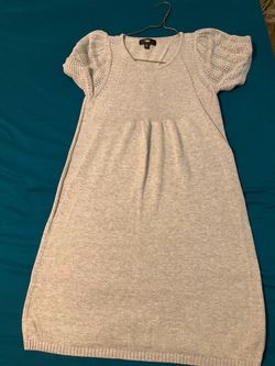 Gray Knit Sweater Dress Size Large