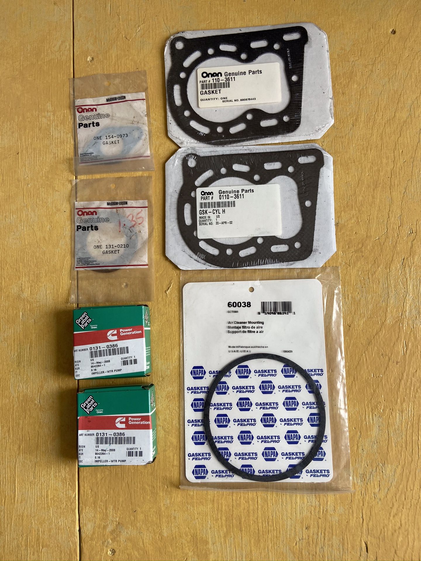 Onan generator parts