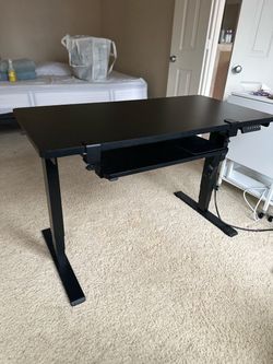 Black Electric Standing Desk - FlexiSpot E7
