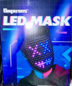 LED MASK gesture sensing light up mask