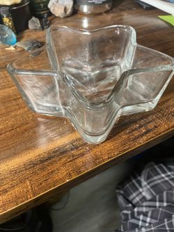 Glass Star shaped container