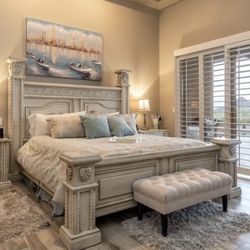 Solid Wood California King Bedroom Set