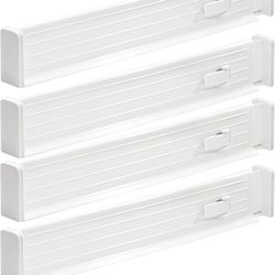 NEW mDesign Expandable Dresser Drawer Dividers, set of 4