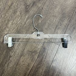 Clear Plastic Skirt/Pants Hangers 