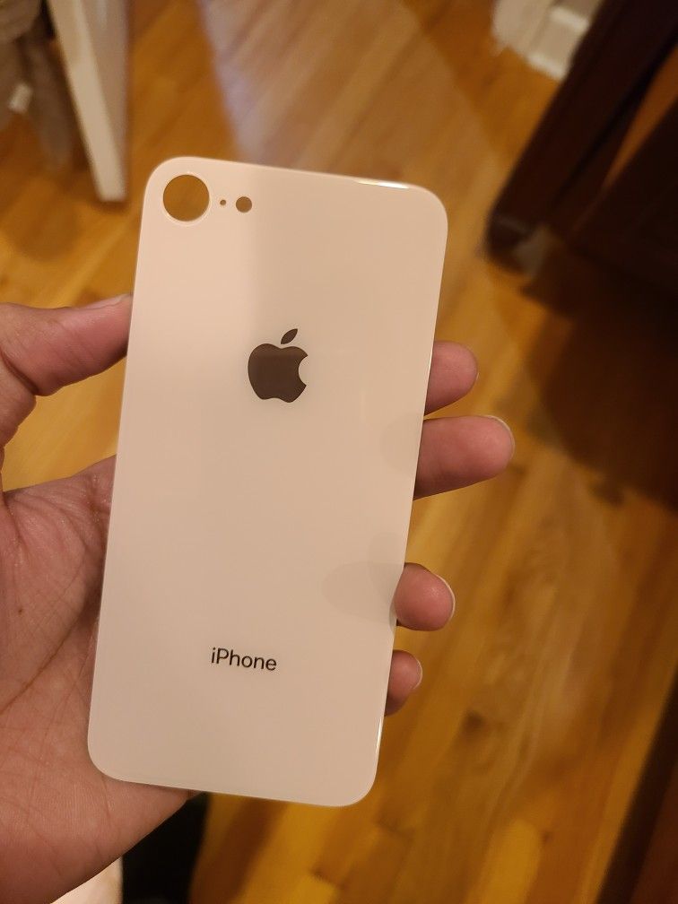 Apple iPhone 8 Rose Gold Back Glass Replacement With Big Hole
