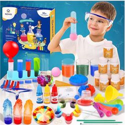 Science Kit, Over 30 Chemistry Experiments Set for Kids, DIY STEM Educational Learning Scientific Toys for Kids Age 3 4 5 6 7 8 9 10 11 Years Old Boys