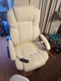 Premium leather massage office chair