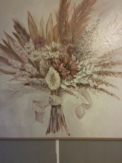 Large Floral Bouquet Canvas Wall Art