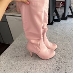 Talk Pink Boots S7 $10