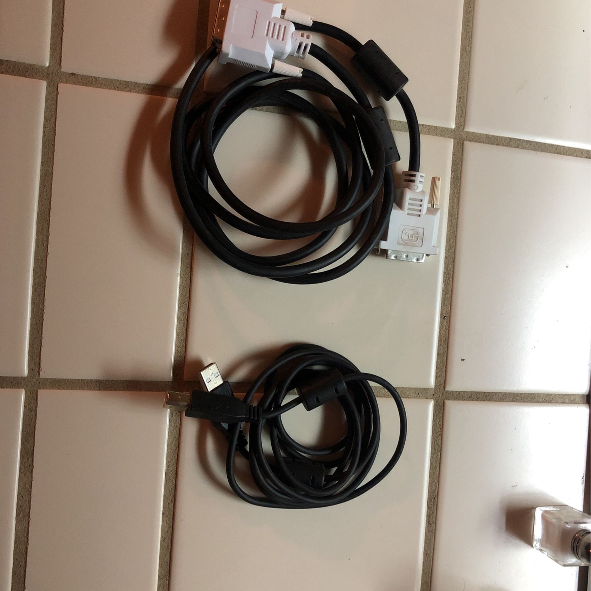 Monitor Cable, Printer Cable