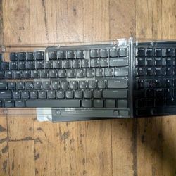 XVX Low Profile Black Keycaps For Keyboard Shine Through