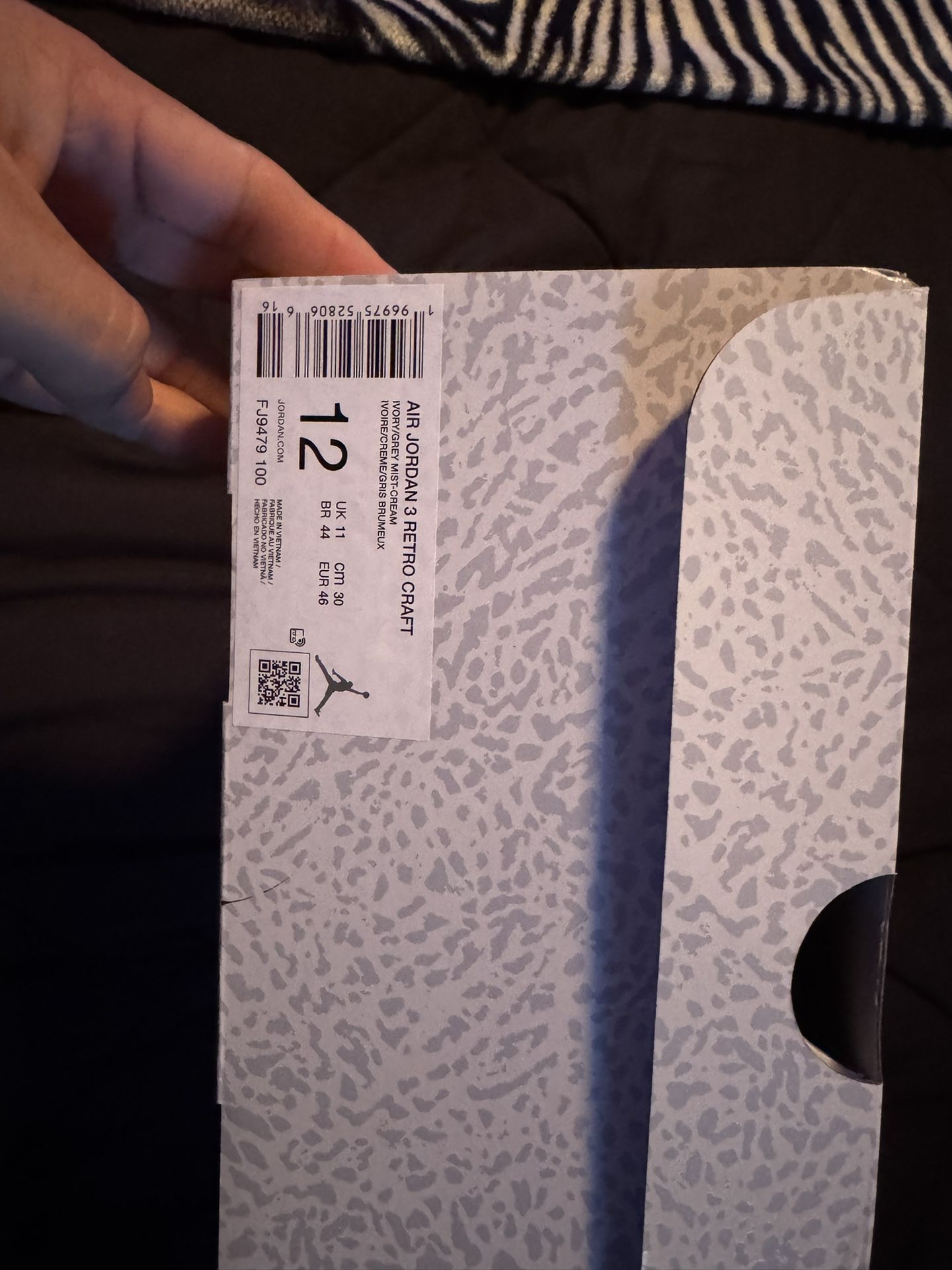 Jordan Retro 3 Sail Size 12