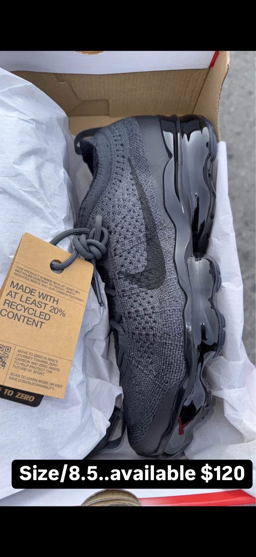 NIKE Vapor Max.. Gray And Black. 2023 FK