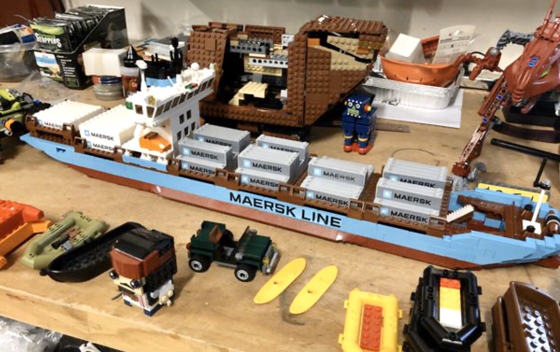 Lego Maersk cargo ship