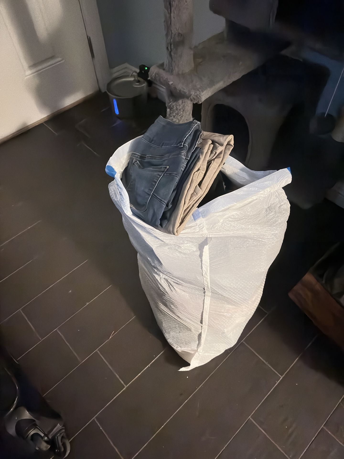 Bags of clothes 
