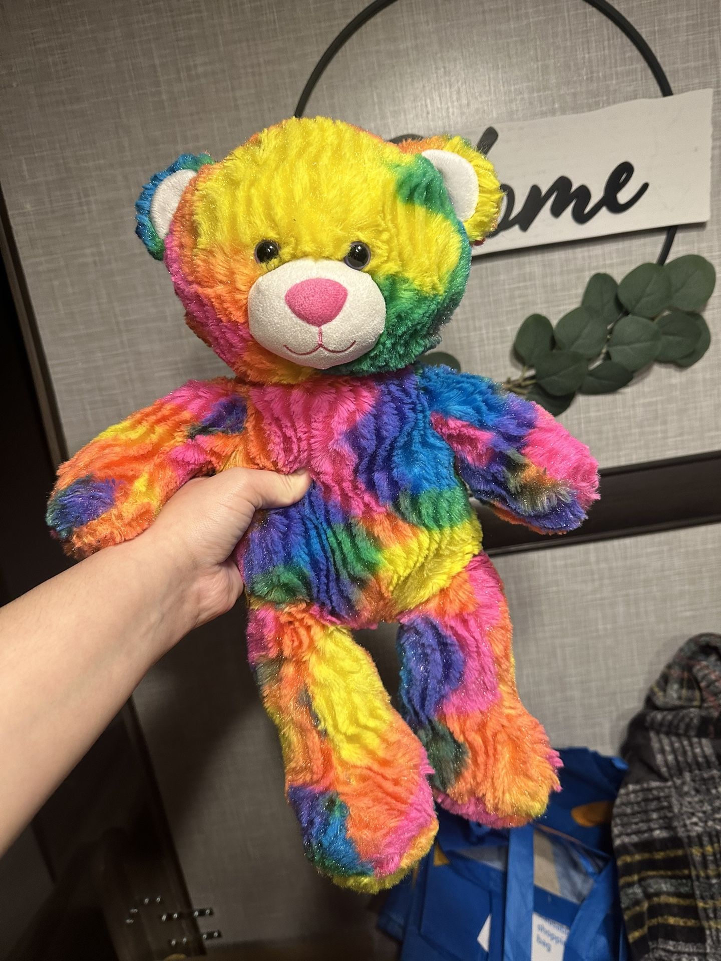 Build-A-Bear Rainbow Colorful Teddy Bear