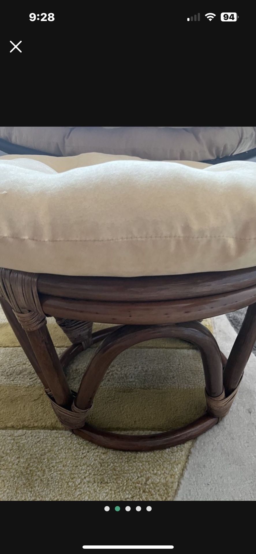 Foot Stools / Velvet Pillows Free / 65.00 for 2