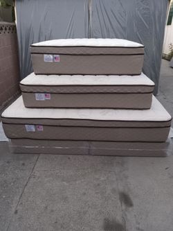 King Size Mattress Pillow Top New