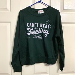 NWT Wildfox Coca Cola Can’t Beat The Feeling Sweatshirt  Pullover Sz Small