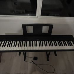 Yamaha 88-key Weighted Digital piano Keyboard With Sustain Pedal And Stand  