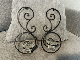 Wrought Iron Candle Sconces